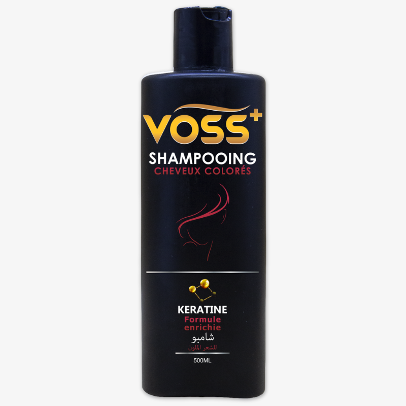 Shampoing enrichie à la KERATINE Voss+ 500ml – Image 2