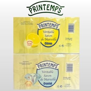 PRINTEMPS SAVON SOLIDE NATUREL : Le Véritable Savon de Marseille 5X100G