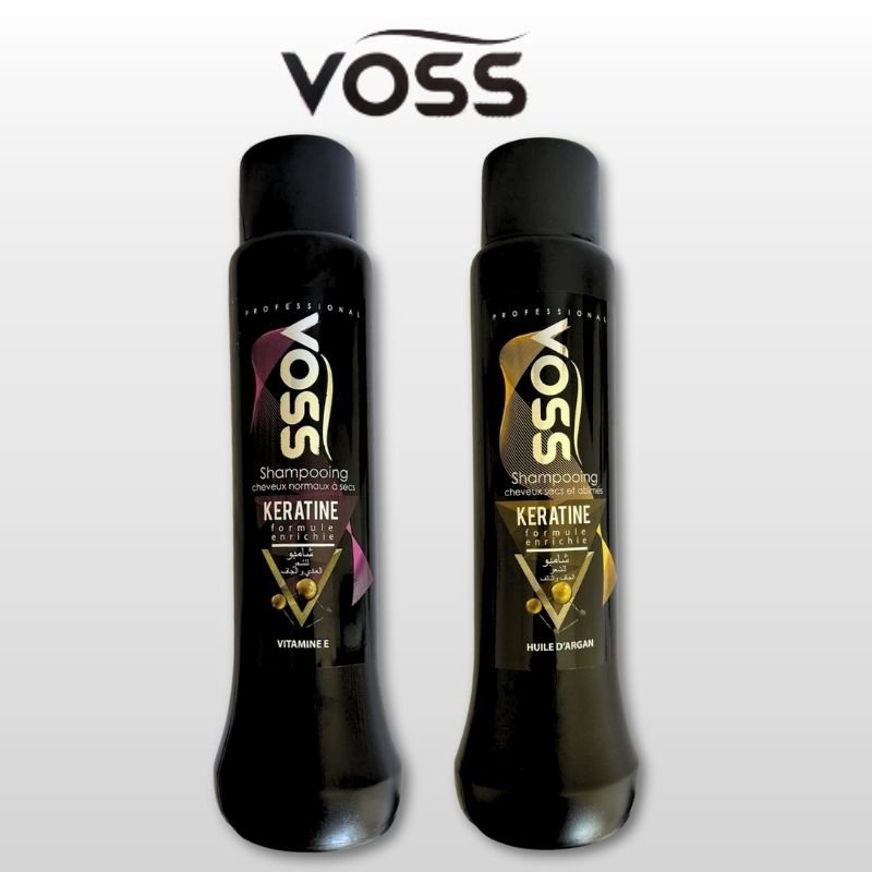Shampooings Kératine VOSS 750ml - Familial Cheveux Normaux et Secs